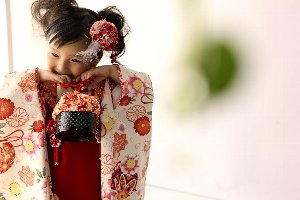 子供写真館、ライフスタジオの誕生日記念写真1