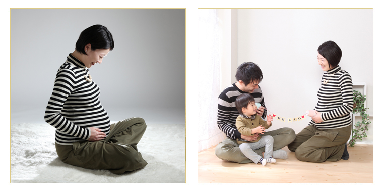 ファミリー写真館スマイル府中店のマタニティ写真