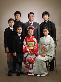 写真館フジの家族写真写真