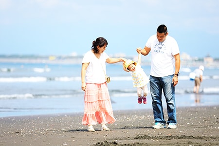 ふんわりフォトスタジオ美哉の宮参り・家族写真写真