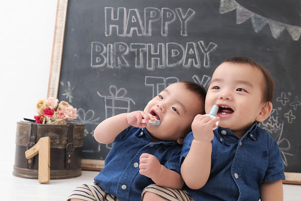 ミチュールフォトスタジオ月島ウォーターフロント店の誕生日写真