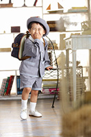 スタジオポストの入園式写真